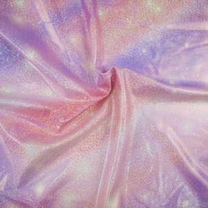 Néon paillettes polyamide élasthanne sirène feuille dot imprimé robe tissu - Product Image 4