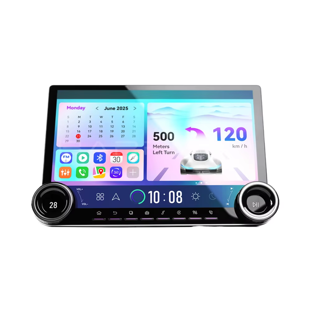 13.1inch 2K Car Radio for DVD Player Universal with Carplay & Android Auto 2K Screen Touch Stereo Diamond Screen Dual Knobs