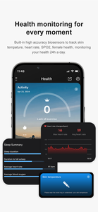 SHR Health Care Ring Smart Qring Ritmo cardíaco Actividad del sueño Multideportes GPS Fitness Tracker Smartring Q Ring APP Smart Ring 2025 - Product Image 4
