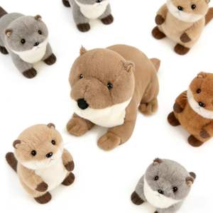 Peluche personnalisée Maman et moi, adorable peluche de <span class=keywords><strong>loutre</strong></span> de mer avec 3 bébés mignons, peluche réaliste de <span class=keywords><strong>loutre</strong></span> de rivière câlin <span class=keywords><strong>pour</strong></span> enfants - Product Image 1