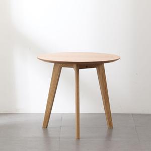 China Bazhou Furniture Wholesale Factory New Simple <strong>Small</strong> Living Room Side <strong>Table</strong> Cafe <strong>Oak</strong> Veneer Wooden Round Coffee <strong>Table</strong> - Product Image 3