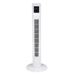 Low Noise Strong Airflow 50W Tower Fan Floor Standing Remote Control Easy Operation