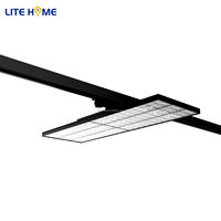 Projecteur LED plat sur rail 30W 70W, CRI97 élevé, avec optiques multiples, pour affichage commercial de mode