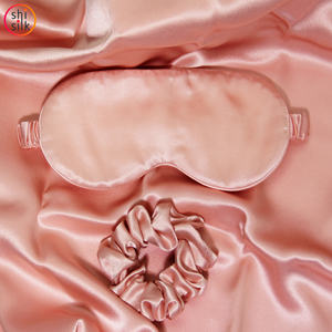 Oeko Tex Custom 100% Pure Silk Eye Mask Silk Scrunchies Set federa in seta proteinica per dormire - Product Image 4