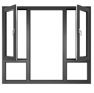 Cửa sổ trượt kính đôi hiện đại 2025 cố định khung hợp kim thép không gỉ 2025 cửa sổ nhôm hiện đại cho biệt thự nhà - Product Image 1