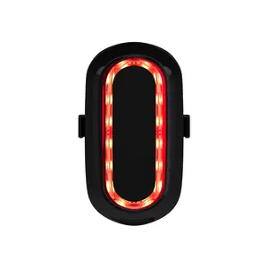 Luz de señal de giro para bicicleta, luces traseras de freno de 1200mAh, recargable, con 5 horas de duración, certificado CE