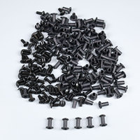 Vis noires Chicago à fente et rivets à tête cruciforme pour DIY, étui en Kydex, clip de holster en cuir, ensembles de vis M4