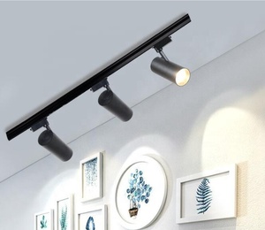 Spots LED sur <span class=keywords><strong>rail</strong></span> CCT réglables, <span class=keywords><strong>blanc</strong></span> COB, CRI95, avec grille anti-éblouissement en nid d'abeille, prix avantageux, CE, 3 fils. - Product Image 3