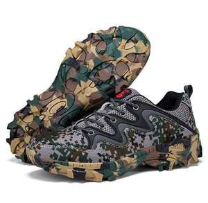 DF 2088 Verde Negro Marrón Protect Camel Zapatos Deportivos de Cuero Vacuno con Suela de Goma - Product Image 1