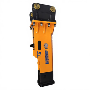 Martillo Hidráulico SOOSAN con Cinceles de 53 mm SB30 Tipo Caja para Demolición de Rocas para Miniexcavadoras y Minicargadoras - Product Image 1