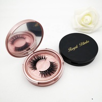 Meecil Offre Spéciale Faux Cils en Vison 100% Véritable Fourrure de Vison Faux Cils Faits Main Bande Complète avec Boîte d'Emballage