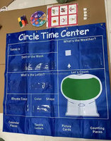 Venta al por mayor Calendario Gráfico de bolsillo Círculo Tiempo Centro de aprendizaje Escuela en casa Aula Educativa Niños Aprendizaje Clima Gráfico de bolsillo