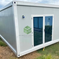 Maison conteneur préfabriquée mobile 20 pieds 40 pieds, structure détachable, villa préfabriquée avec salle de bain pour hôpital, hôtel, bureau