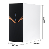 Sistema de Purificación de Agua por Ósmosis Inversa de 4 Etapas y 100 GPD, Ahorrador de Espacio, Eléctrico, de Plástico, para Debajo del Fregadero, para Hogares y Hoteles