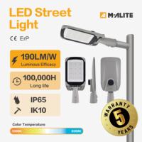 Lampadaire LED Zhaga NEMA 190LMW détachable, facile d'entretien, IP66 IK10, pour routes, autoroutes et éclairage public