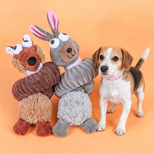 Juguete de Peluche para Perros, Resistente y <span class=keywords><strong>El</strong></span>ástico, Juguete para Masticar con Forma de Animal, para Perros Pequeños y Medianos - Product Image 6