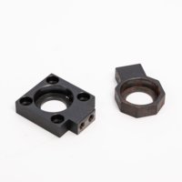 Boîtier de roulement pour alimentateur de fil à surface oxydée noire pour machine de formage de fermetures éclair en nylon, pièce de rechange de support d'alimentation de fil
