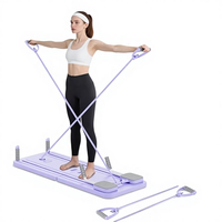 Équipement de gym portable et pliable pour la maison, planche à pompes multifonctionnelle avec compteur numérique, glissière en PP, machine pour usage domestique