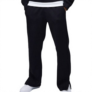 2026OEM Custom Logo Men's 100% Polyester Acid Wash Solid Hooded Winter Tracksuit Printed Jogger Sets Private Label Manufacturer - Product Image 3