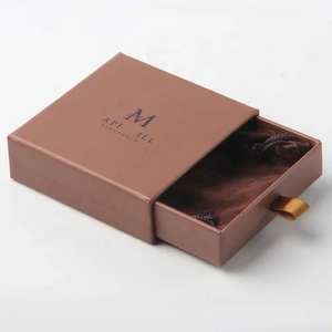 Boîte de rangement à tiroir coulissant rigide pour bijoux, personnalisable avec logo et couleur, en carton recyclé, idéale pour rubans – Vente en gros - Product Image 1