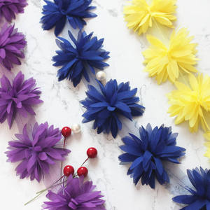 Chất Lượng Cao Sản Phẩm Voan Hoa Ren Ribbon Của Phụ Nữ Wedding Dress Decal Nhân Tạo Hoa Cho Trang Trí Váy Xf23 12Fower - Product Image 4