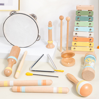 Montessori Musical Toy Set-Wooden Percussion Instruments with Xylophone & Maracas for 5 to 7 Years Early Childhood Education