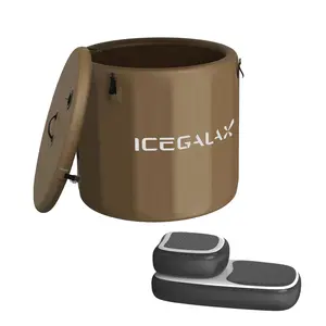 ICEGALAX 2024 bak mandi air dingin portabel, PVC bak mandi es tiup portabel untuk dewasa