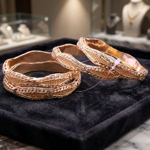 Bracelets de mode traditionnels plaqués or en laiton de cuivre bijoux remplis d'or Oro Joyeria - Product Image 3
