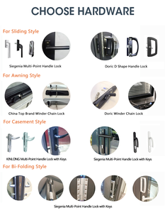 A doble Triple vidriado al aire libre de aluminio Interior de vidrio granero Manual con puerta corredera con red de Mosquito - Product Image 5