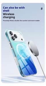 Soonleader IMD Star di lusso Laser gradiente di colore Wireless ricarica magnetica trasparente <span class=keywords><strong>Cover</strong></span> del telefono <span class=keywords><strong>cellulare</strong></span> per iPhone 17 Pro Max - Product Image 2