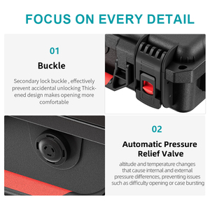 STARTRC Boîte à outils étanche IP67 pour DJI <span class=keywords><strong>Mavic</strong></span> 4 <span class=keywords><strong>Pro</strong></span>, boîte de rangement professionnelle, étui de transport antichoc et anti-poussière - Product Image 4