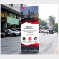 Promotion exceptionnelle : Support de bannière enroulable rétractable en plastique Jiangcheng Standard 80 x 200, léger, pour utilisation promotionnelle et affichage publicitaire