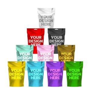 Sachet Mylar Souple Brillant en Plastique Résistant aux Enfants 3.5g 7g 1g 28g Personnalisé Imprimé Doypack Ziplock pour Emballage de Graines de Fleurs - Product Image 3