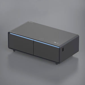 Mesa de Centro Inteligente con Refrigerador Multifuncional y Cajón Refrigerador, Reproductor de Música Integrado, Carga USB, Pantalla Táctil LED - Product Image 4