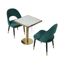 Ensembles de meubles de restaurant de luxe modernes, table à manger de 120 cm, chaises, meubles de café, offre en gros, garantie 5 ans