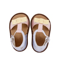 OEM Dicetak Kulit Asli Musim Panas Balita Gadis Sepatu Bayi Lucu Gadis Sandal