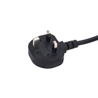 UK Plug 2 C13 Y Splitter cable de alimentación Aislado de alto voltaje VDE/CCC/ROHS Conductor de cobre PVC Telecomunicación