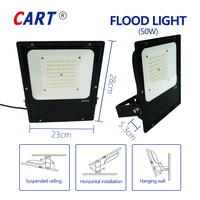 Projecteur LED étanche IP66 50W pour extérieur, 30W 50W 100W 150W 200W, haute luminosité, réflecteur