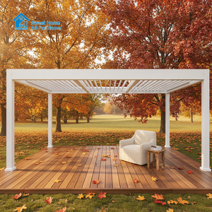 Kit <span class=keywords><strong>de</strong></span> Pérgola <span class=keywords><strong>de</strong></span> Aluminio <span class=keywords><strong>de</strong></span> Fácil Instalación, Techo <span class=keywords><strong>de</strong></span> Láminas Ajustables, Impermeable para Exteriores, Patio, Jardín, Gazebo, Toldo, Estructura <span class=keywords><strong>de</strong></span> Protección Solar - Product Image 2