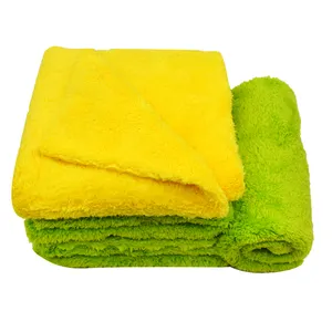 高级汽车蜡抛光毛巾汽车抛光布洗车毛巾超细纤维清洁布