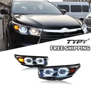 Nouveau phare LED TYPY amélioré et modifié pour Toyota Highlander 2015-2017, phare à signal dynamique, accessoires auto - Product Image 4