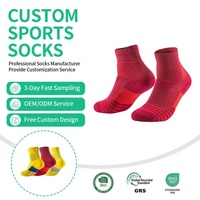 Chaussettes de sport pour jeunes pour la course à pied et l'entraînement physique, chaussettes athlétiques avec logo personnalisé, prix de gros