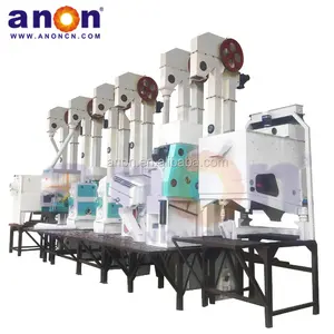 ANON 30-40TPD Rice Milling Equipment With Auto Color Sorter combine rice mill plant