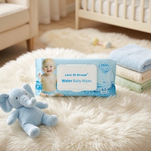 Salviette per Bambini 60 Pezzi all'Ingrosso, Non Tessute, Ipoallergeniche, Testate Dermatologicamente, per Uso Quotidiano - Product Image 1