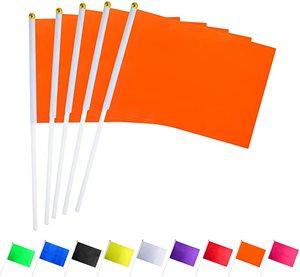 Petit <span class=keywords><strong>drapeau</strong></span> rectangulaire 14*21cm <span class=keywords><strong>avec</strong></span> mât en plastique ou en bois, impression vive pour fêtes <span class=keywords><strong>et</strong></span> manifestations - Product Image 2