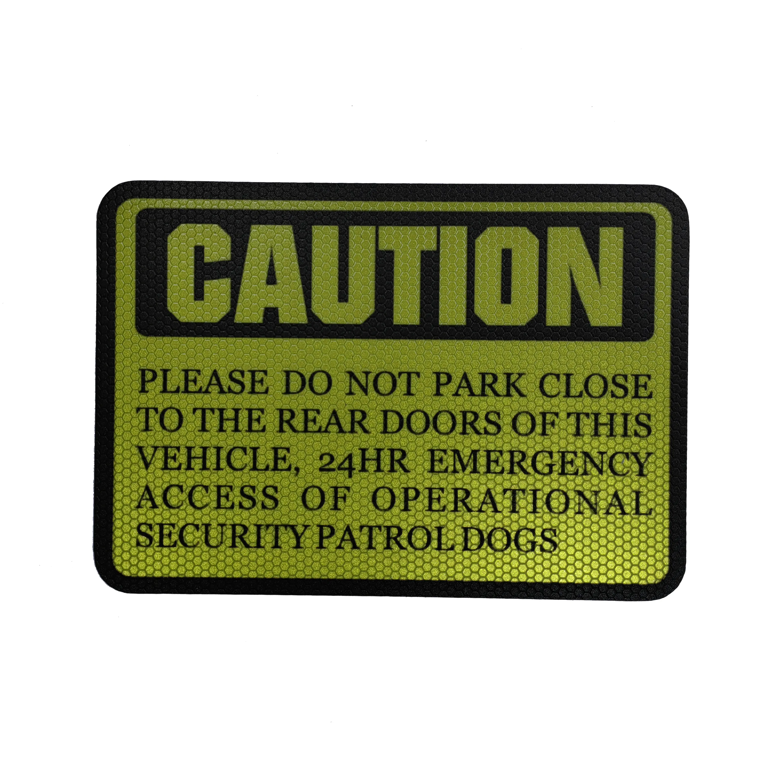 도로 차량 안전 자동차 랩 비닐 데칼 스티커에 대한 사용자 정의 반사주의 자석 경고 표시