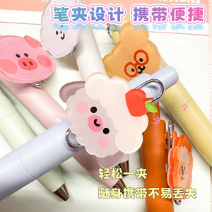 The Little Fatty Ballpoint <b>Pen</b> 0.5mm Plastic Mini Portable Office School <b>Pen</b> With Cartoon Stickers - Product Image 5