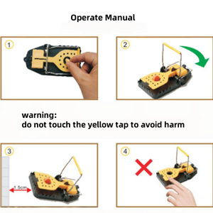Piège à rats en plastique Offre Spéciale puissant tueur de rongeurs maison jardin facile à utiliser piège à <span class=keywords><strong>souris</strong></span> - Product Image 6