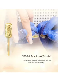 1pc Nail <b>Drill</b> <b>Bits</b> 3/32'' - L-Shaped Smooth Stop Barrel Carbide <b>Bit</b> for Professional Finish, Fast Remove - Product Image 4