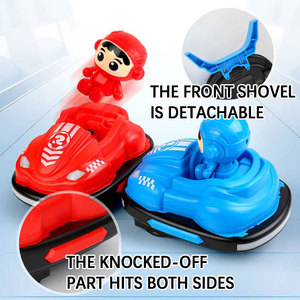 트윈 팩 2.4GHz 미니 RC 우주인 경쟁 범퍼 자동차 충전식 2 플레이어 속도 전투 및 축구 장난감으로 바운스 - Product Image 5